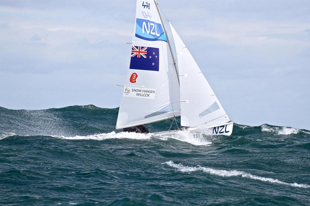 The 2016 Olympics hit home the fact that Olympic classes need to be seaworthy and capable of sailing in ocean conditions in 25kt winds. © Richard Gladwell www.photosport.co.nz